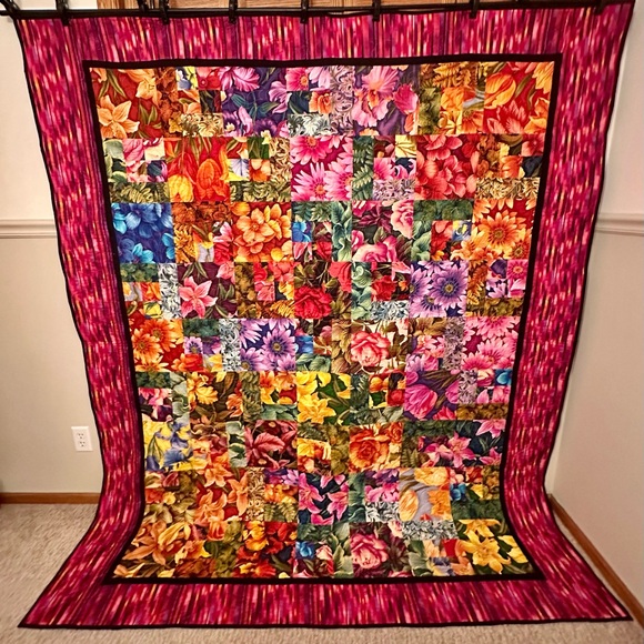 Floral Patchwork Quilt - Multicolor - Picture 2 of 12